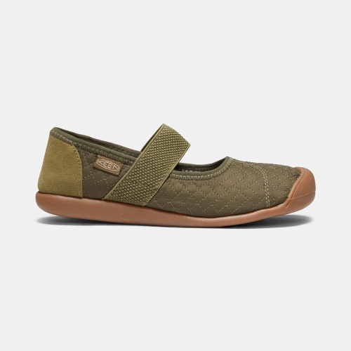 Chaussures Keen Soldes | Mary Jane Keen Sienna Quilted Femme Vert Olive (FRQ923576)